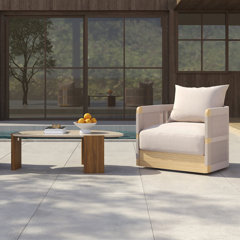 Questions and Answers for Outdoor Khaki Handwoven Rope Swivel Chair