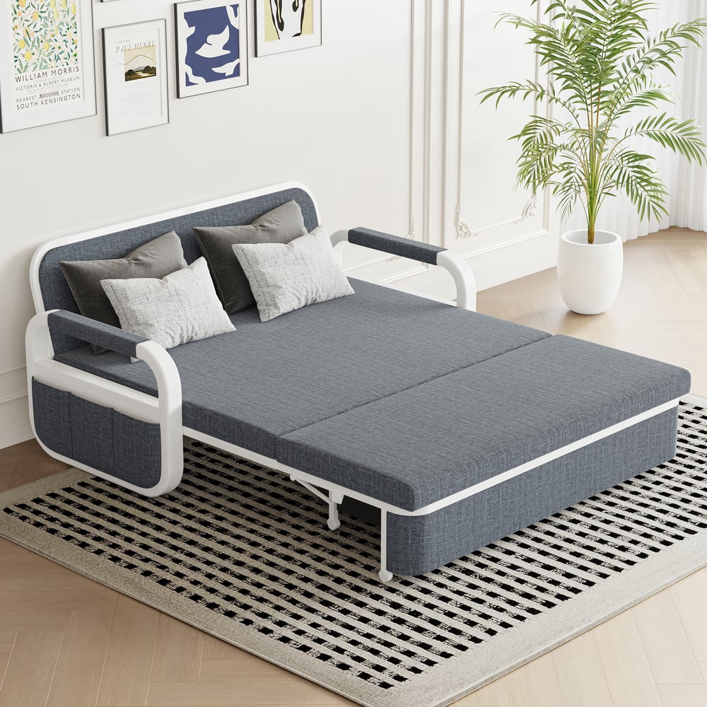 Questions and Answers for 62" Linen Convertible Sleeper Sofa 2-Seater