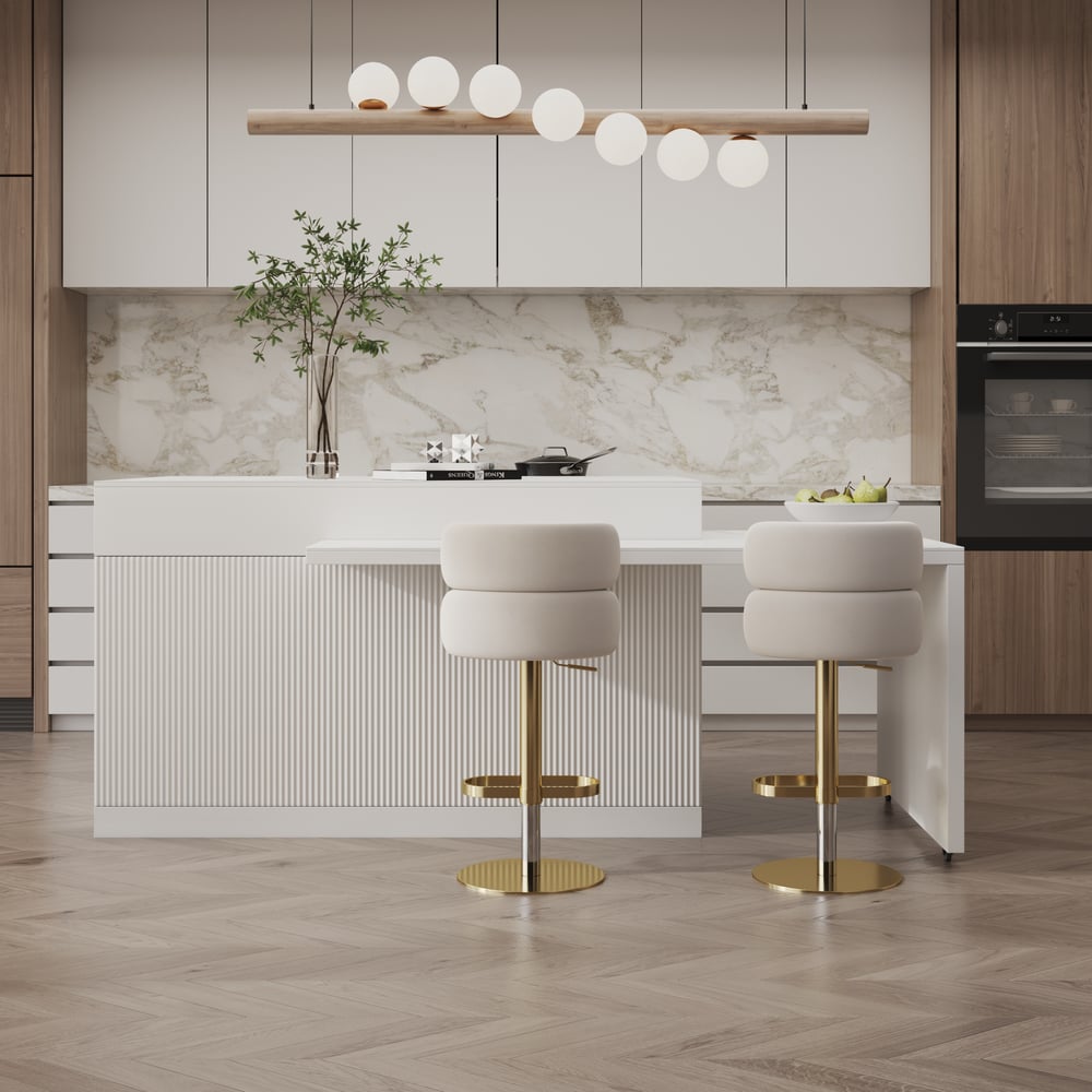 Questions and Answers for 81''-106" Modern Extendable Sintered Stone Kitchen lsland Withe with Doors and Drawers