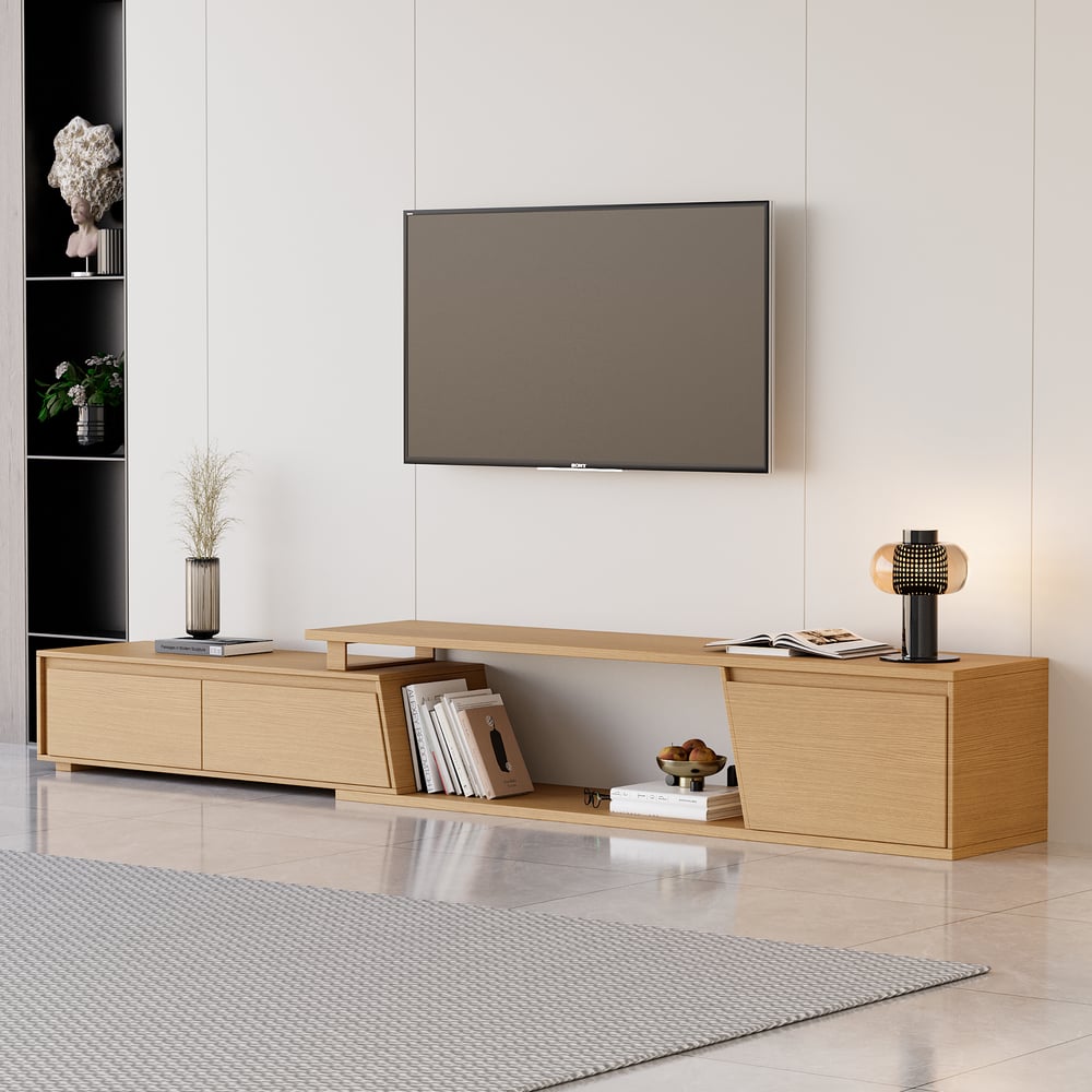 Customer Reviews for Fero Natural Extendable TV Stand with 3 Drawers(1800mm-3048mm)