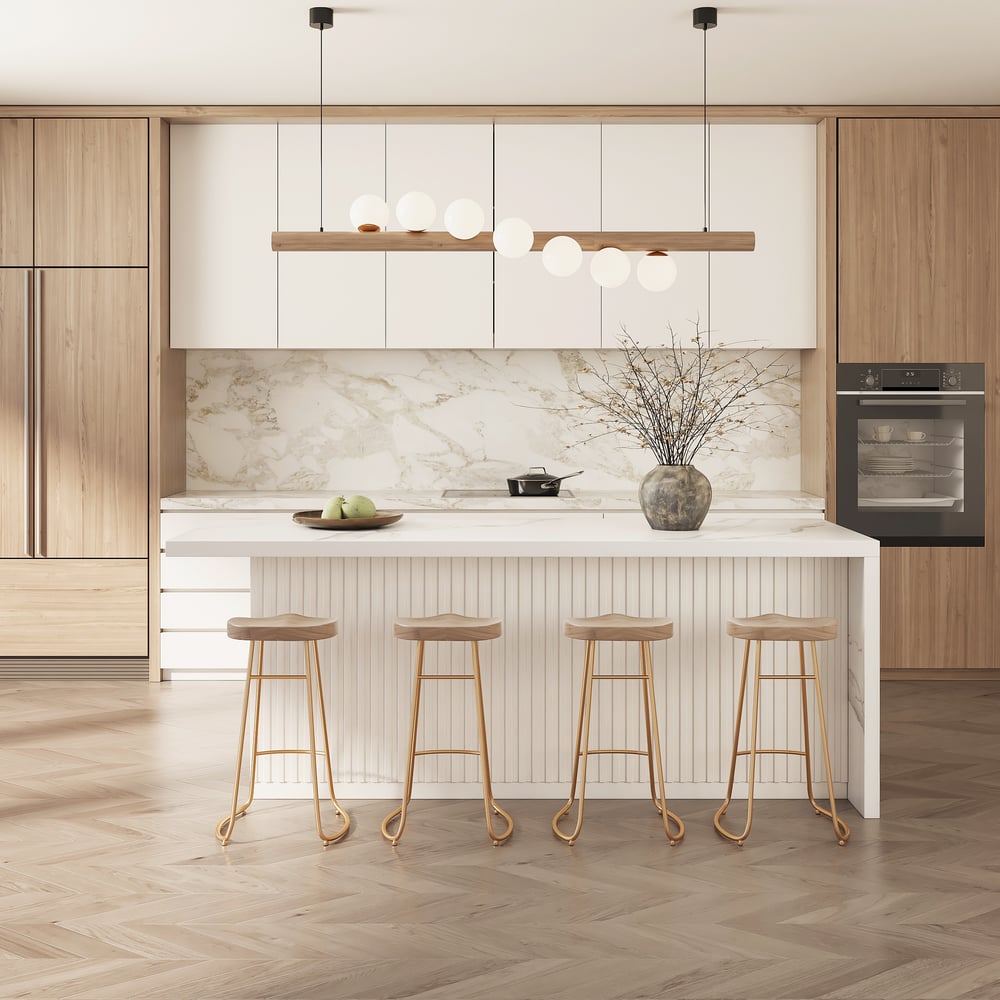 Vragen en antwoorden voor 1830 mm wit kookeiland met opbergruimte, keukenkast, blad van marmerfineer