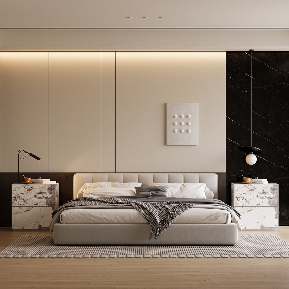 Pytania i odpowiedzi dla Szafka nocna z 2 szufladami 600 mm ze spiekanym kamieniem 2