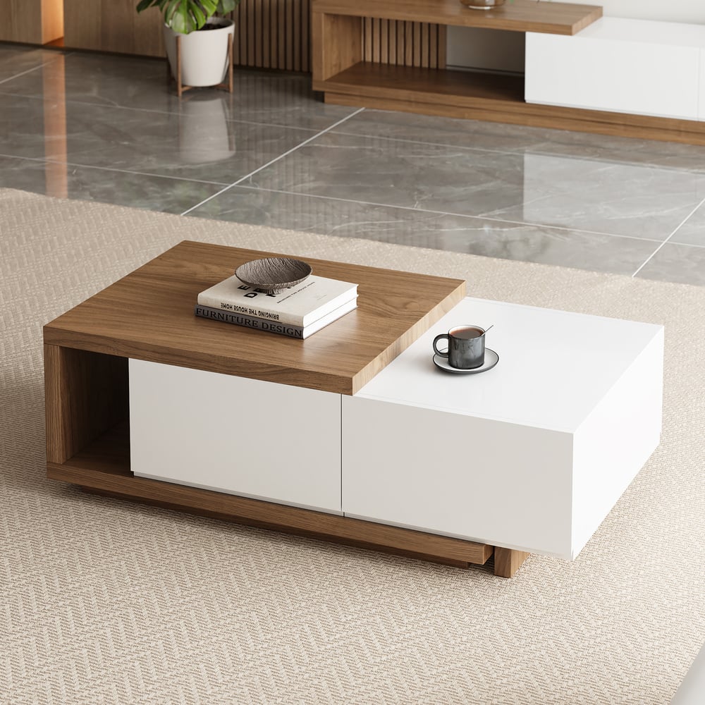 Customer Reviews for Quoint Walnut Extendable Coffee Table with 2 Drawers(1200mm-1750mm)