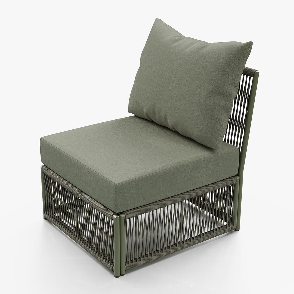 Homary Woven Rope Sectional Sofa - Thumbnail 2