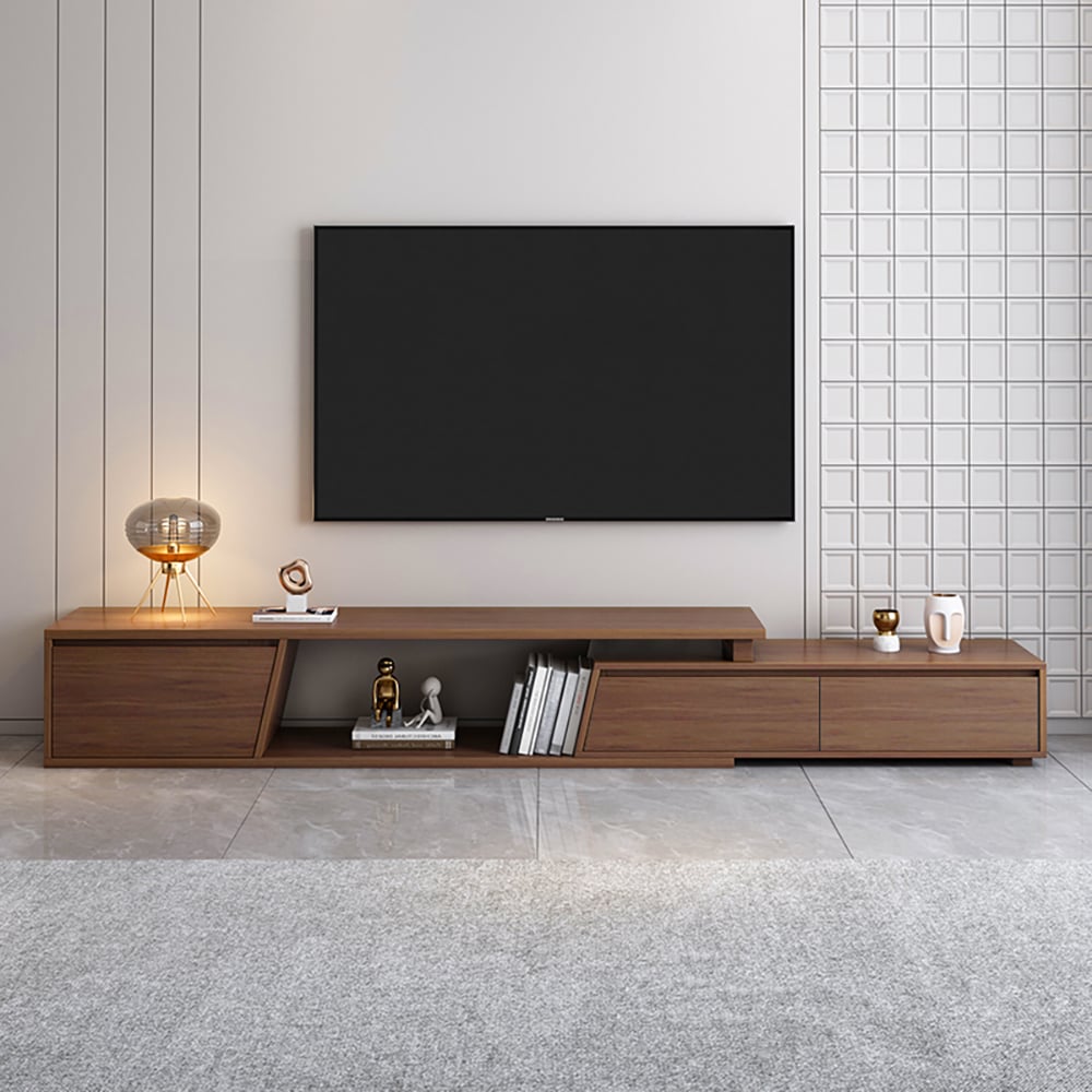 Customer Reviews for Fero extendable reversible TV cabinet with 3 drawers of 180 cm in walnut color