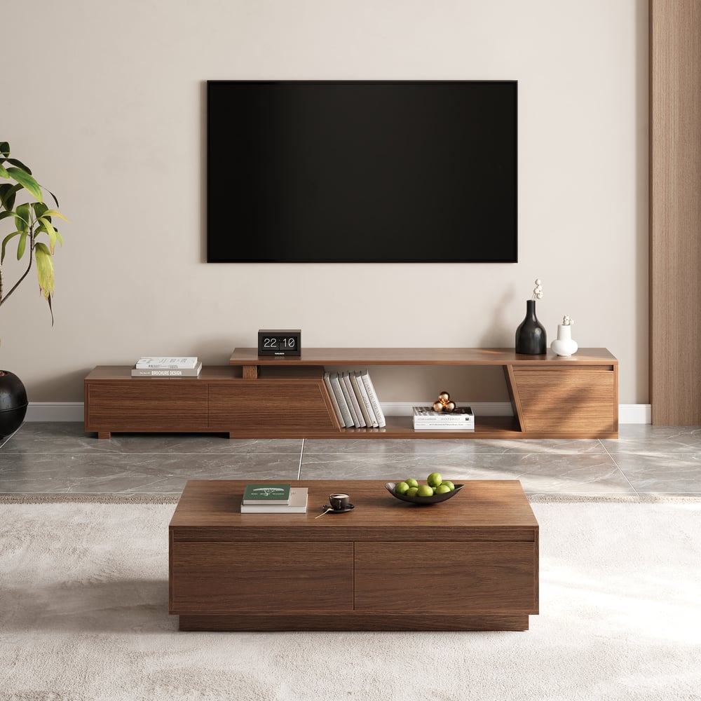 Fero Minimalist TV Lowboard - Extendable 1800-2400mm