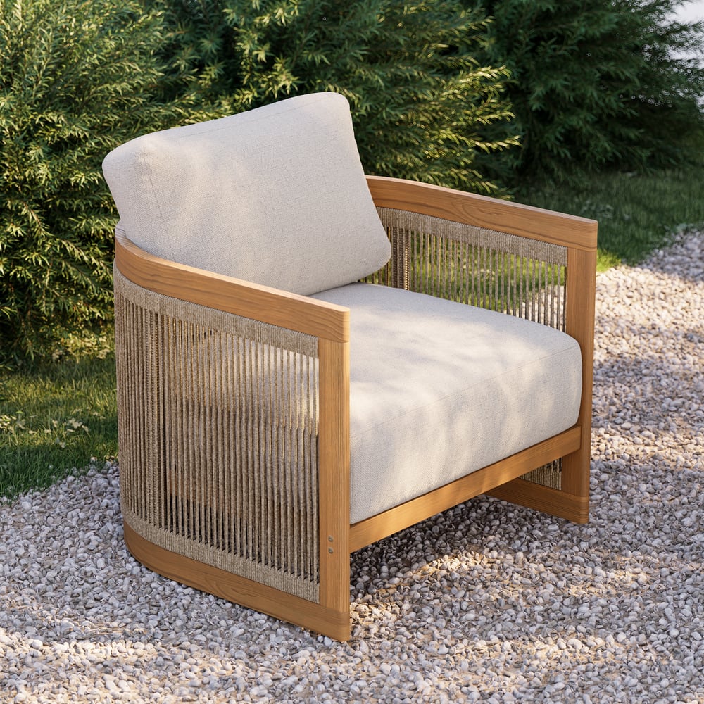 Customer Reviews for Natural Teak Rope Woven Outdoor Chair