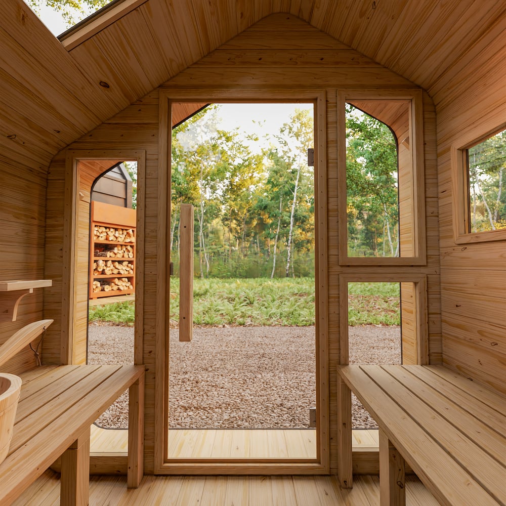 Customer Reviews for 4-Person Electric Outdoor Sauna with LED Lighting & Glass Door