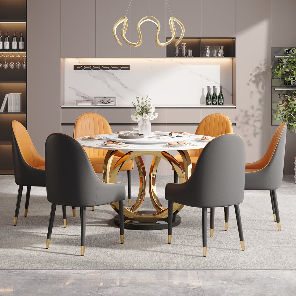 Pytania i odpowiedzi dla 59 „Duży okrągły stół do jadalni Lazy Susan na siedzenia 6-8 osób biały