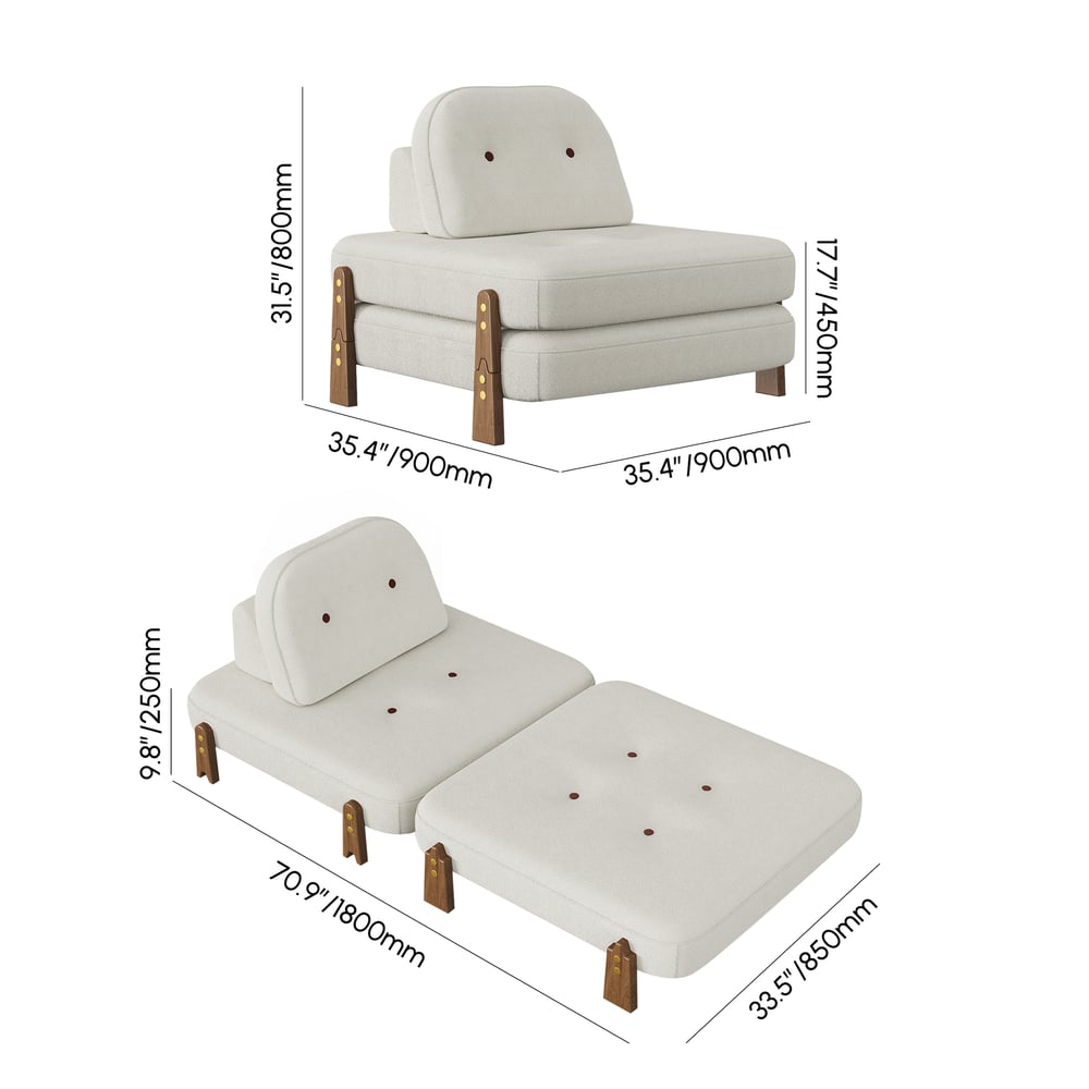 838mm velvet futon double sofa bed weights dimensions image