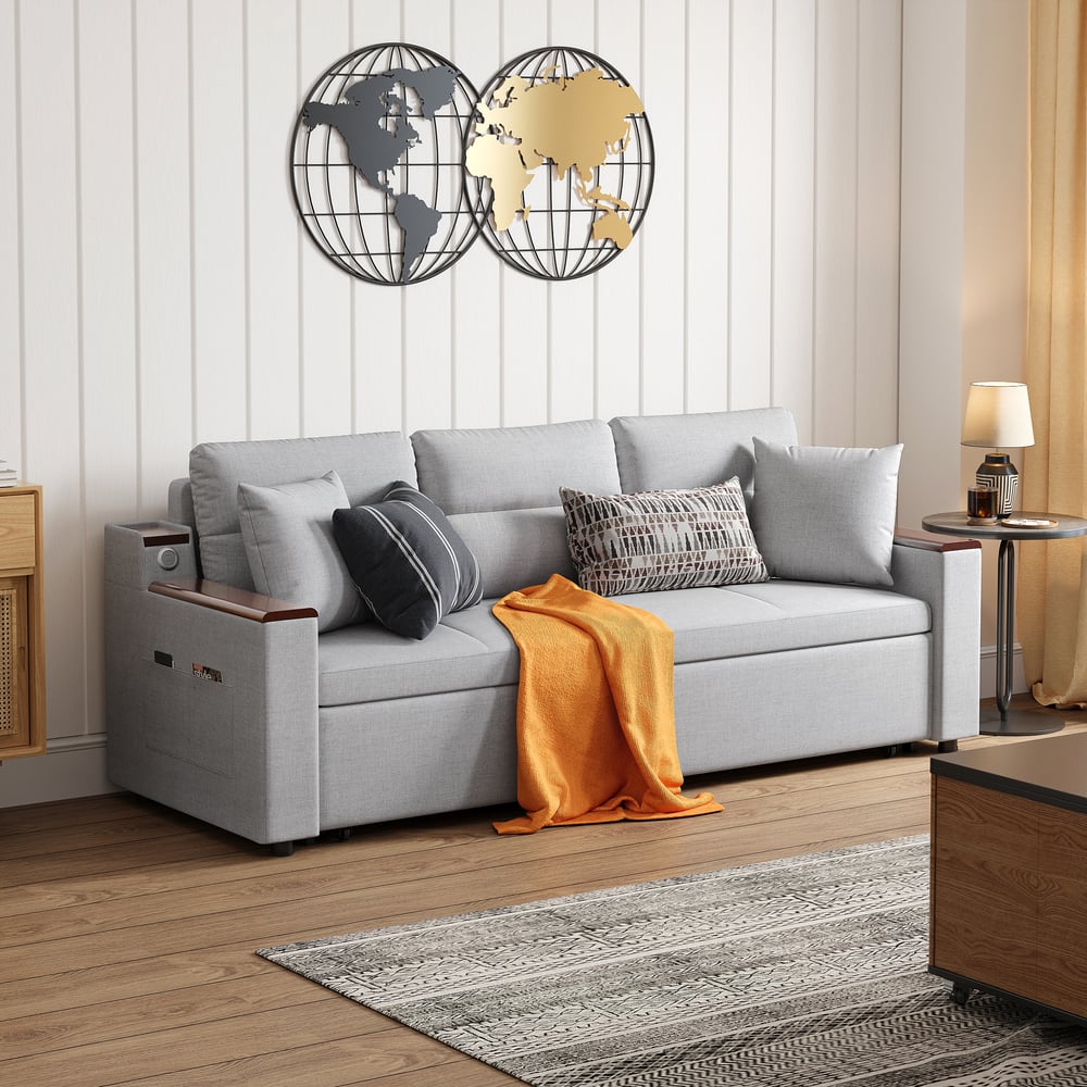 Questions et Réponses pour Canapé-lit King en lin