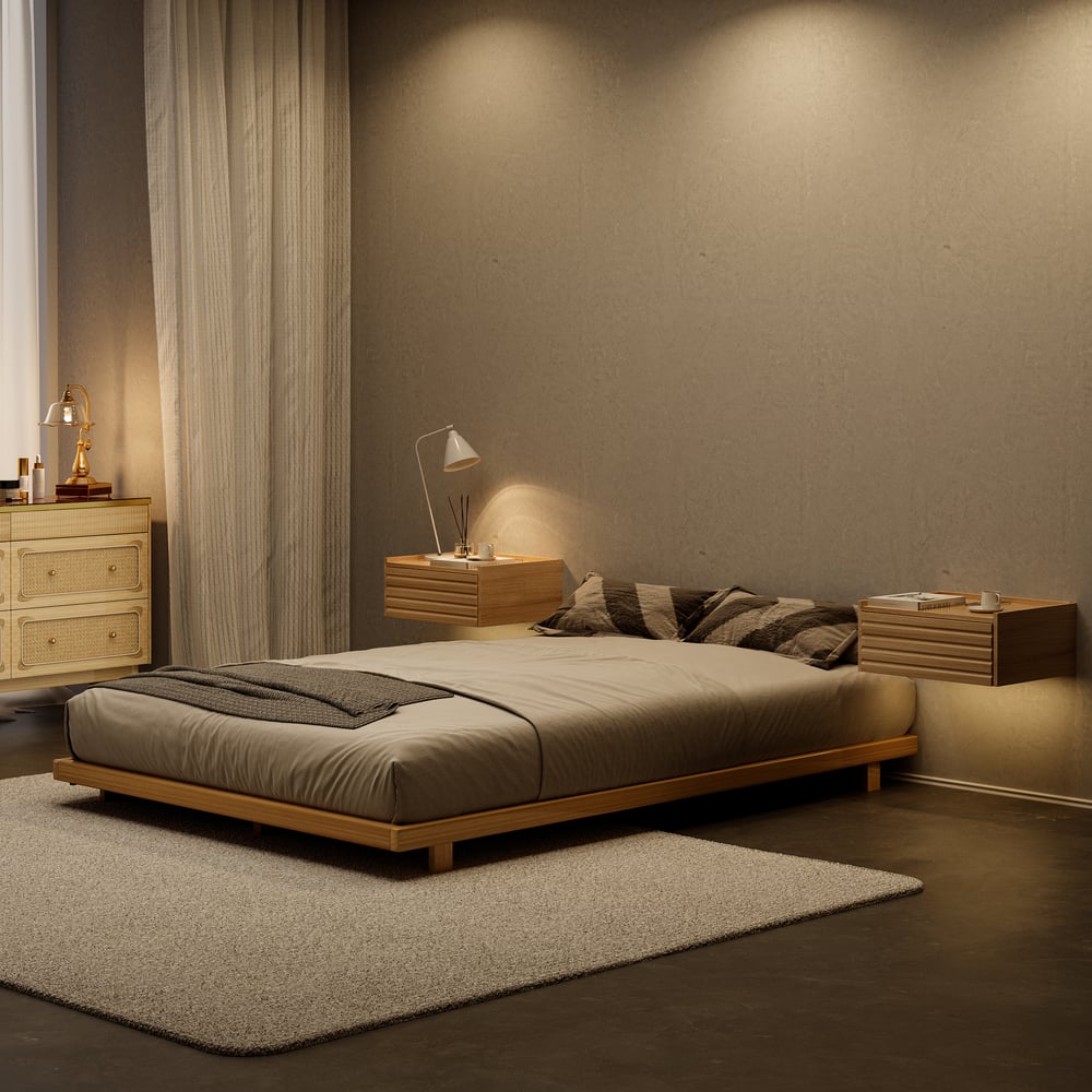 Pytania i odpowiedzi dla Naturalne łóżko podłogowe w stylu japońskim 140* 200 cm