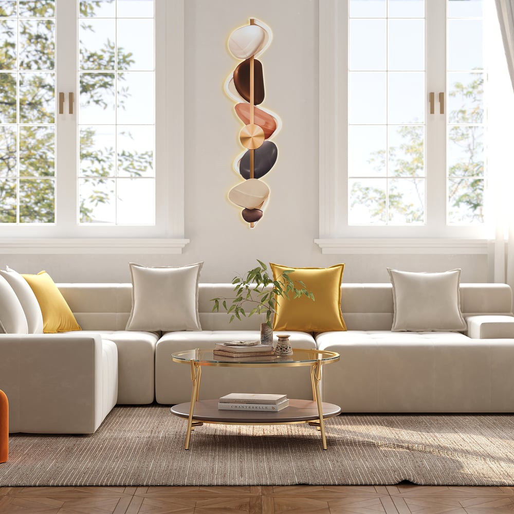 Customer Reviews for Modern Abstract Stone Pattern Acrylic Wall Accent with LED Backlighting