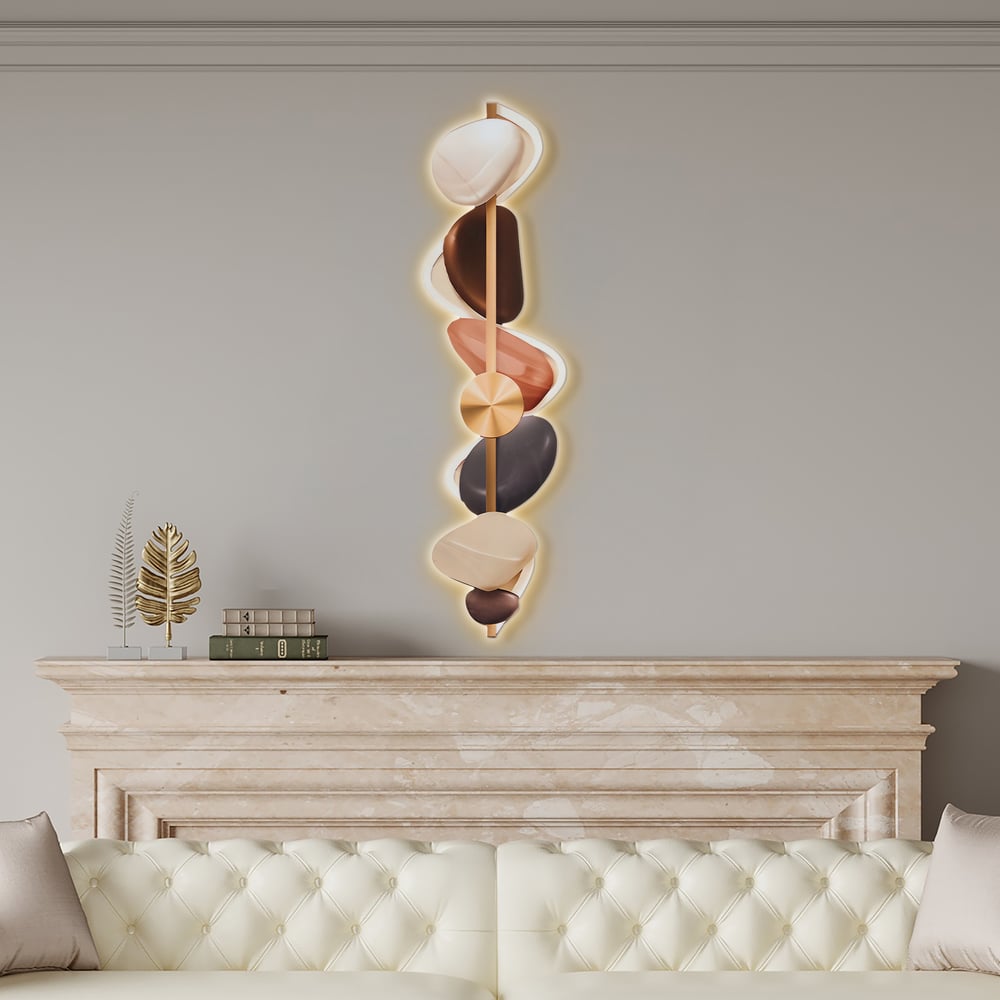 Customer Reviews for Modern Abstract Stone Pattern Acrylic Wall Accent with LED Backlighting