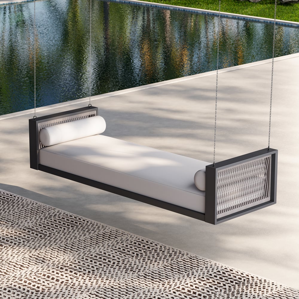 Avaliações de clientes sobre Espreguiçadeira giratória de jardim ao ar livre com almofada