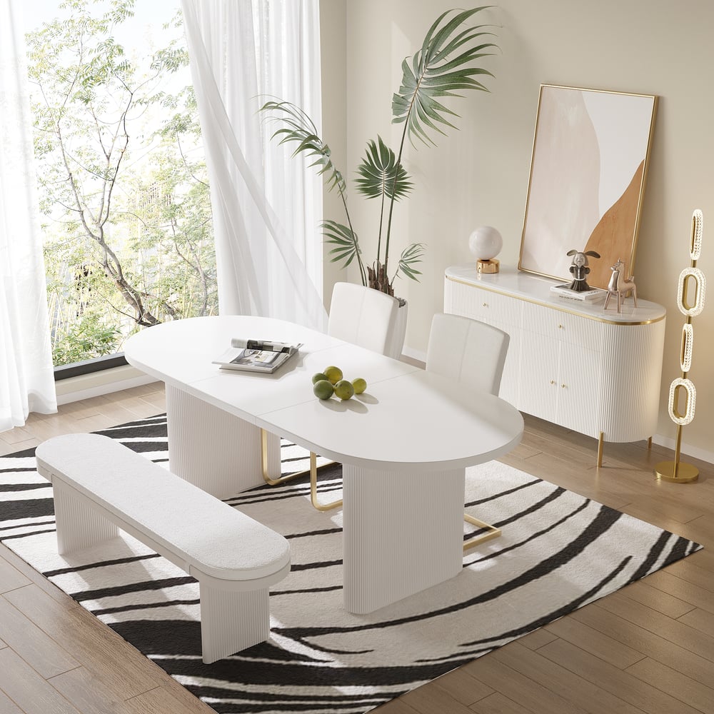 Customer Reviews for Fluve 1600mm White Dining Bench with Boucle Removable Cushion