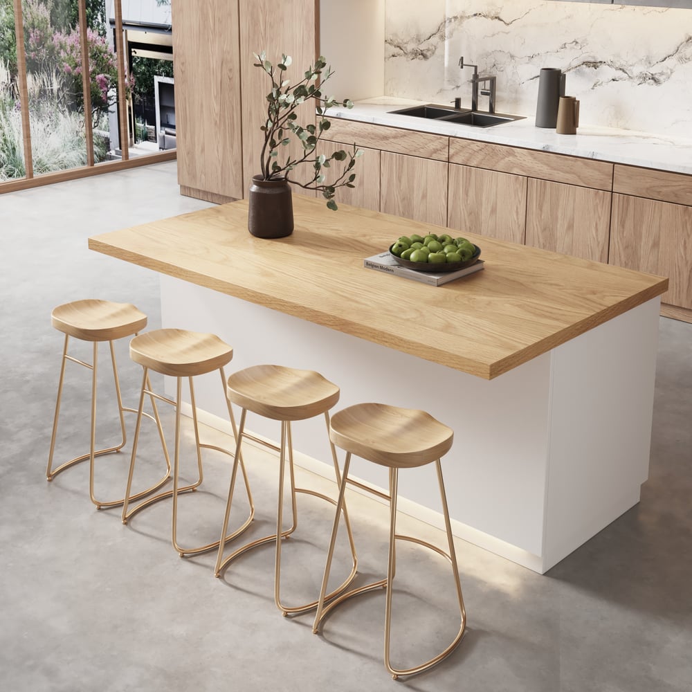 Kundenbewertungen für Japandi Kitchen Elsland Küchenschrank aus Holz, 1830 mm, mit Beleuchtung, Naturweiß