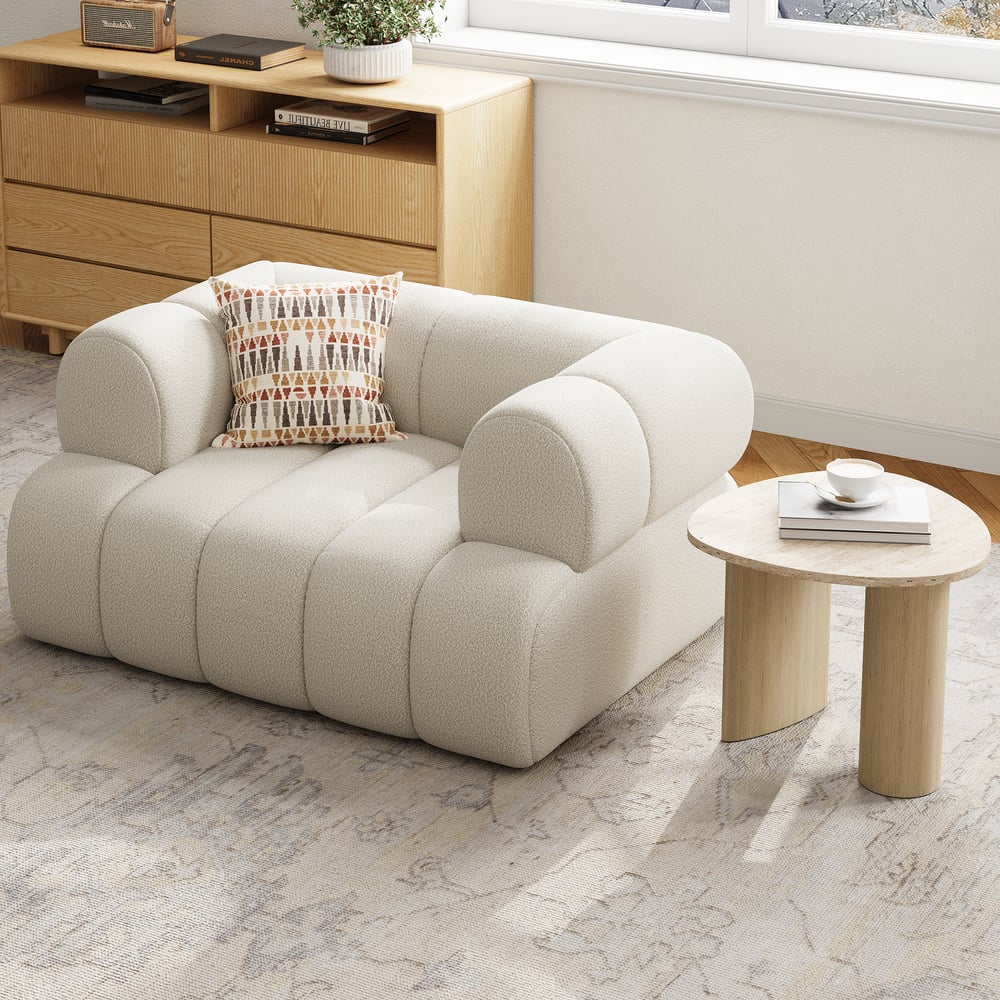 Avaliações de clientes sobre Mesa lateral natural de travertino abstrato de 22"