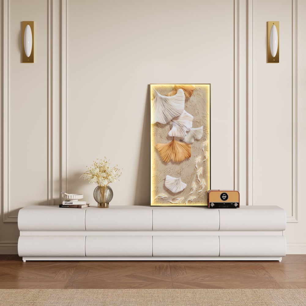 Oceny klientów dla Art Deco Ginkgo LED na płótnie z nadrukiem ściennym w ramie dekoracji ściennej