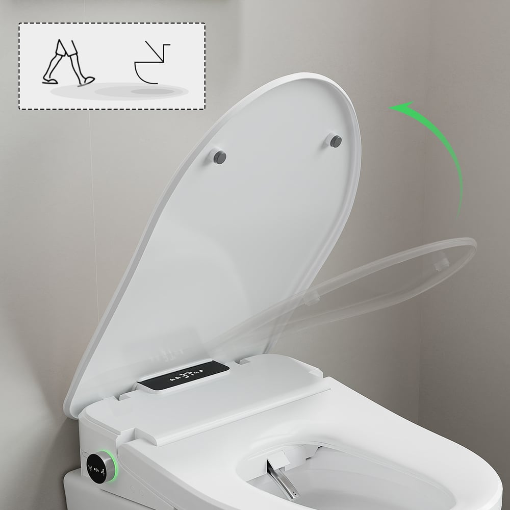 Avis Clients sur Couvercle de toilette intelligent en forme de U avec ouverture automatique du couvercle