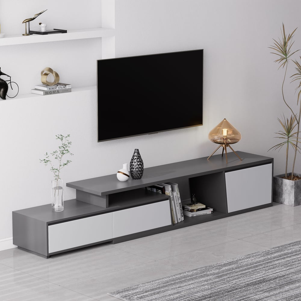 Customer Reviews for Fero Extendable TV Stand with 3 Drawers(71"-120")