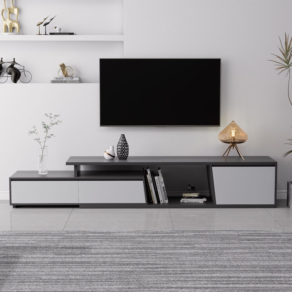 Customer Reviews for Fero Extendable TV Stand with 3 Drawers(71"-120")