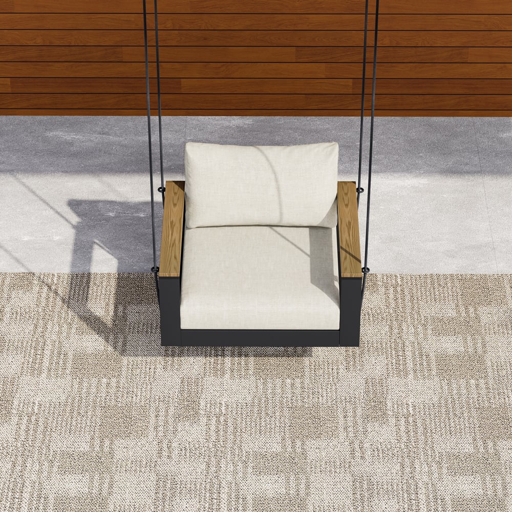 Questions and Answers for Axis Outdoor Swing Sofa in Matte Gray Aluminum with Cushion