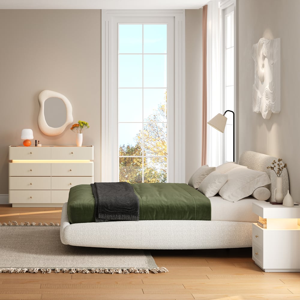 Questions and Answers for Krila Floating 3-Drawer LED Smart Nightstand with Light