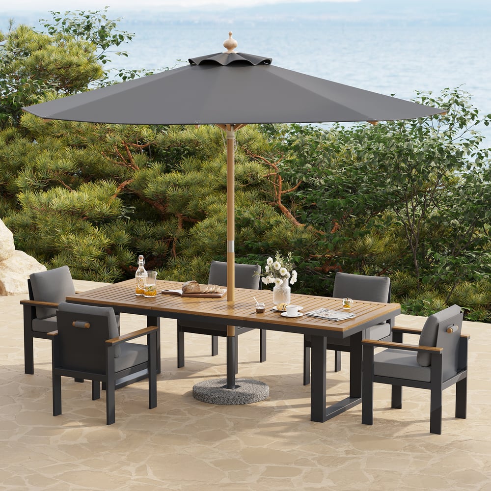 Questions et Réponses pour Parasol de jardin Axis 3000 mm avec support en marbre