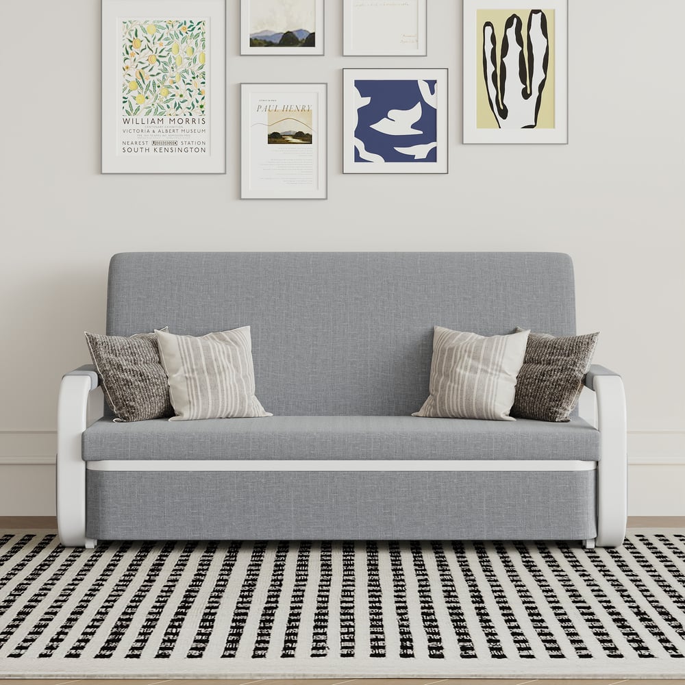 Questions and Answers for 62" Queen 2-Seater Linen Convertible Sleeper Sofa