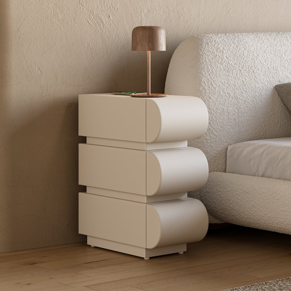 Questions and Answers for Narrow Humply Leather 3-Drawer Smart Nightstand