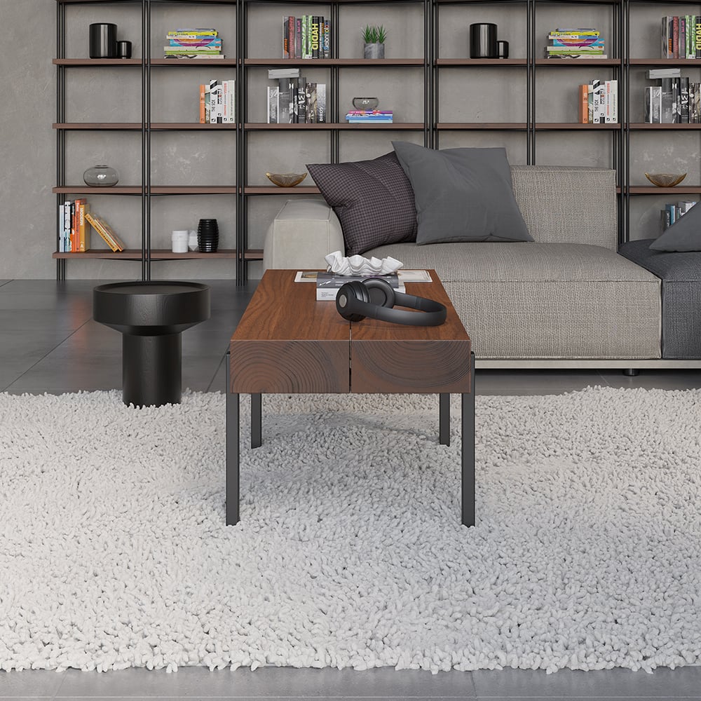 Questions and Answers for 1000mm Rustic Narrow Coffee Table Pine Wood Top for Small Space