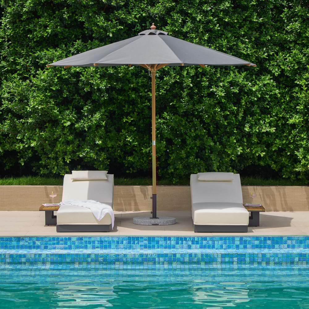 Customer Reviews for Axis Wood & Aluminum Outdoor Lounger Daybed Patio Furniture in Beige Cushion with Pillow