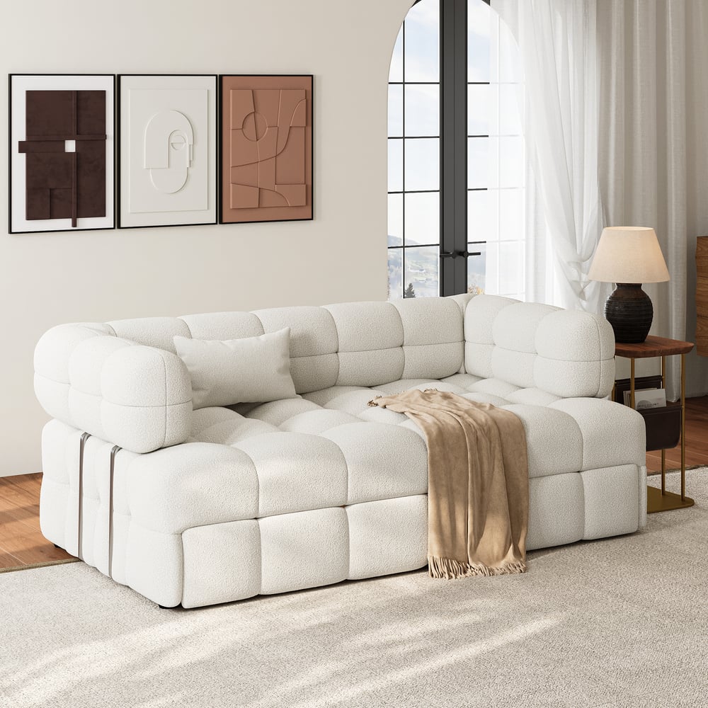 Questions and Answers for Plush lamb fleece Sofa Bed