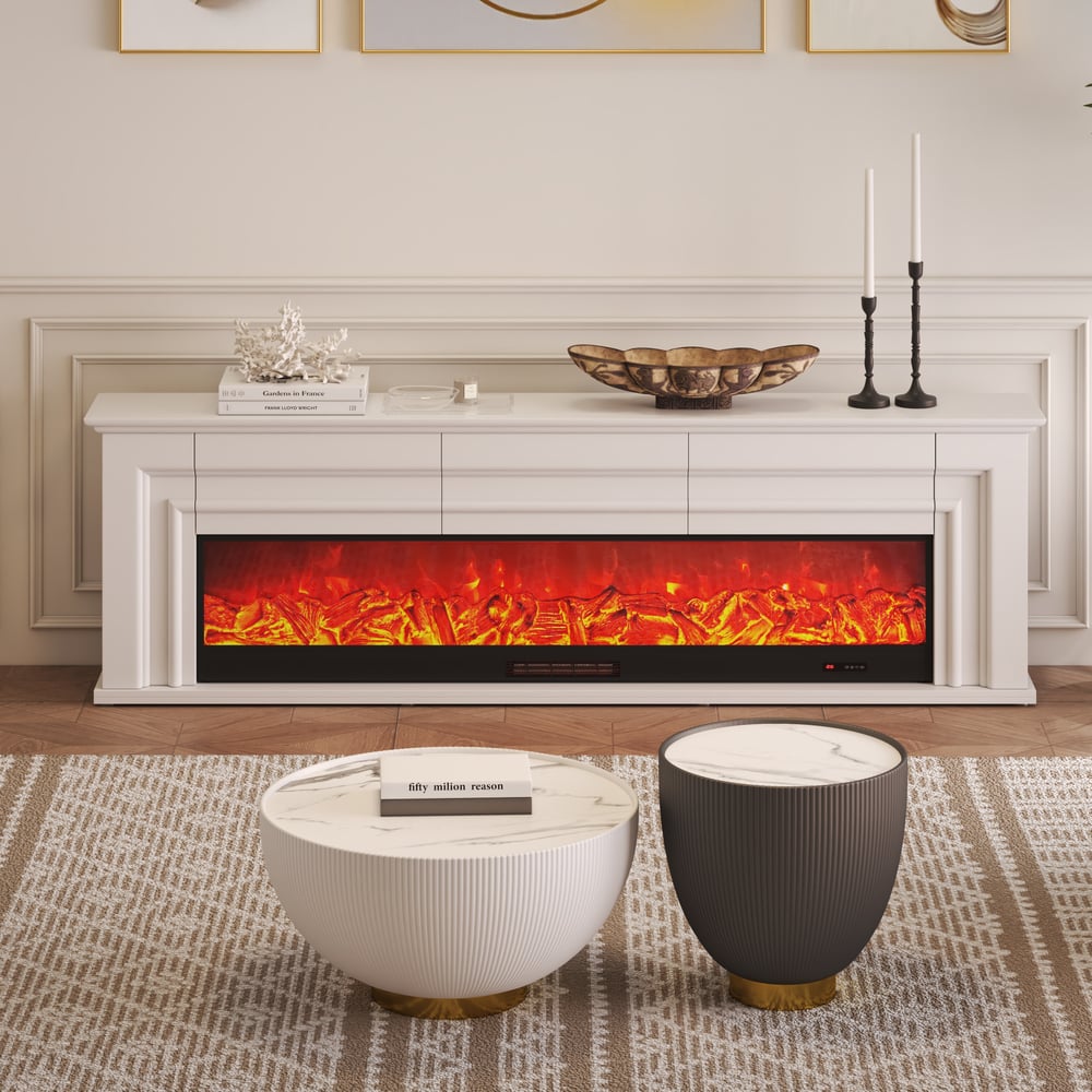 Hodnocení zákazníků pro položku 78.7" elektrický krbový TV stojan s dálkovým ovládáním