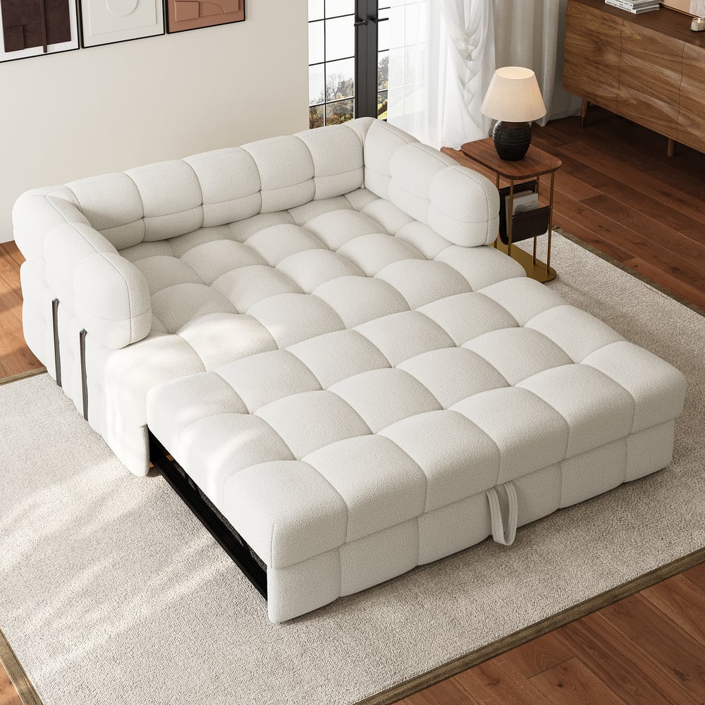 Questions and Answers for Plush lamb fleece Sofa Bed