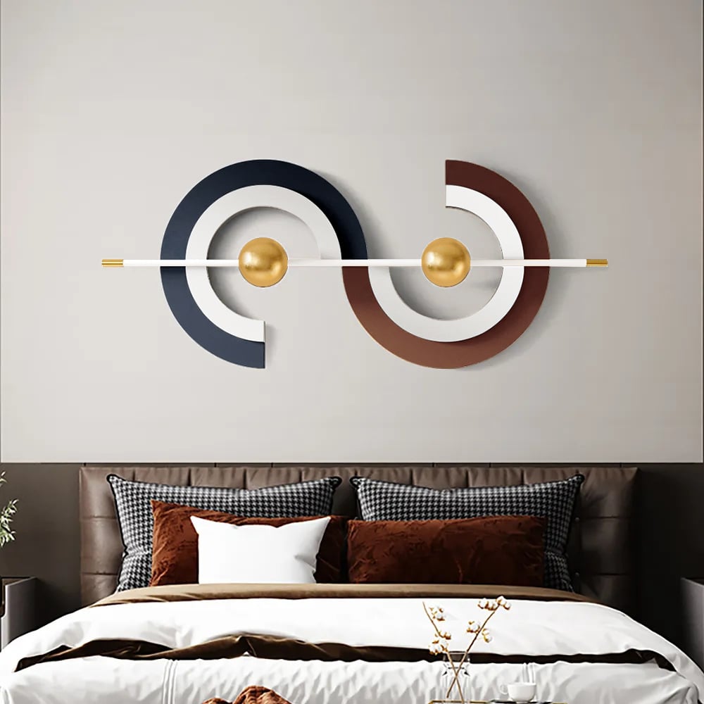 Hodnocení zákazníků pro položku Moderní jedinečný kovový nástěnný dekor abstraktní kreativní nástěnné umění vícebarevné