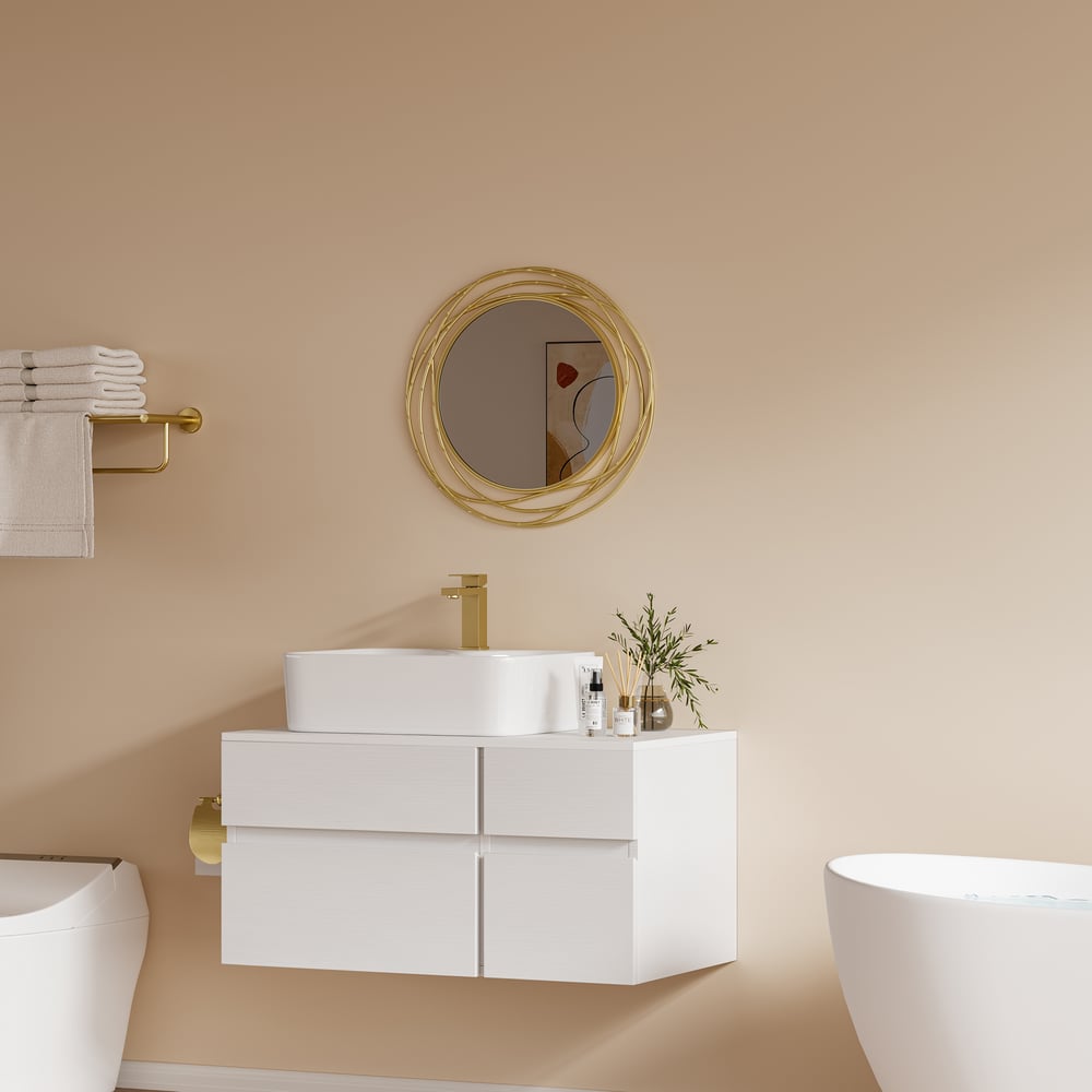 Customer Reviews for 23.6" Large Round Gold Mirror