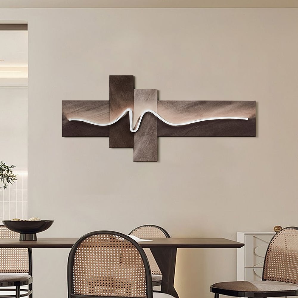 Recensioni dei clienti per Decorazione da parete a LED Golden Wave, alimentazione USB (47,2 pollici)