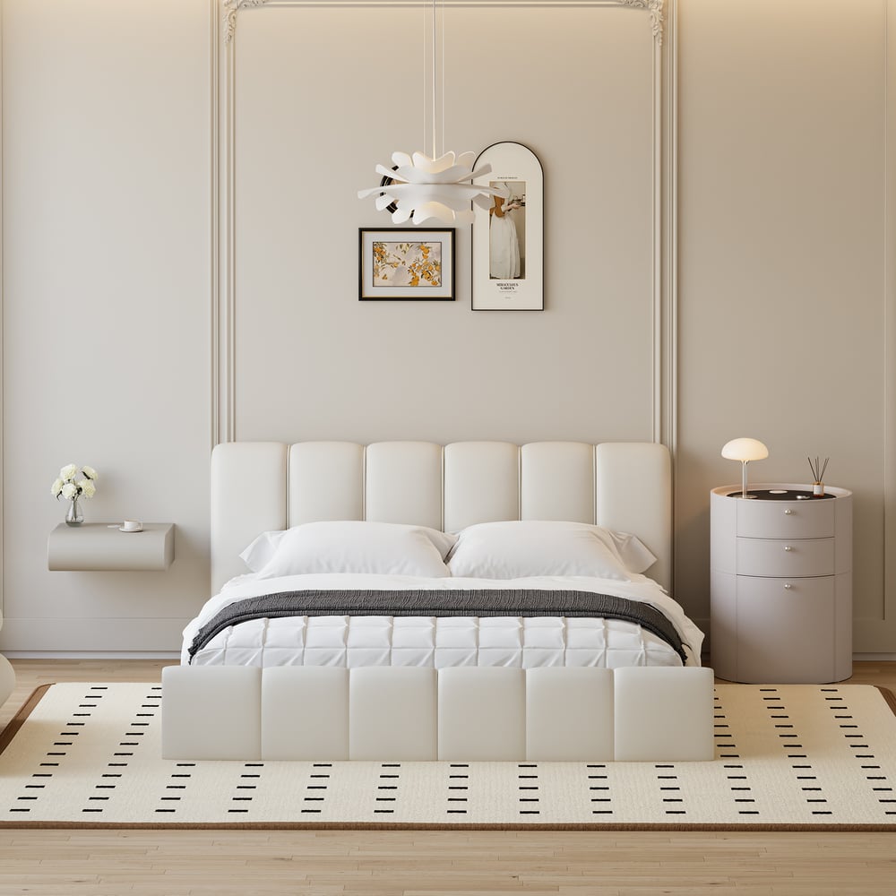 Customer Reviews for Humply Modern Leather Wingback 180cm*200cm Bed Frame with Upholstered Headboard