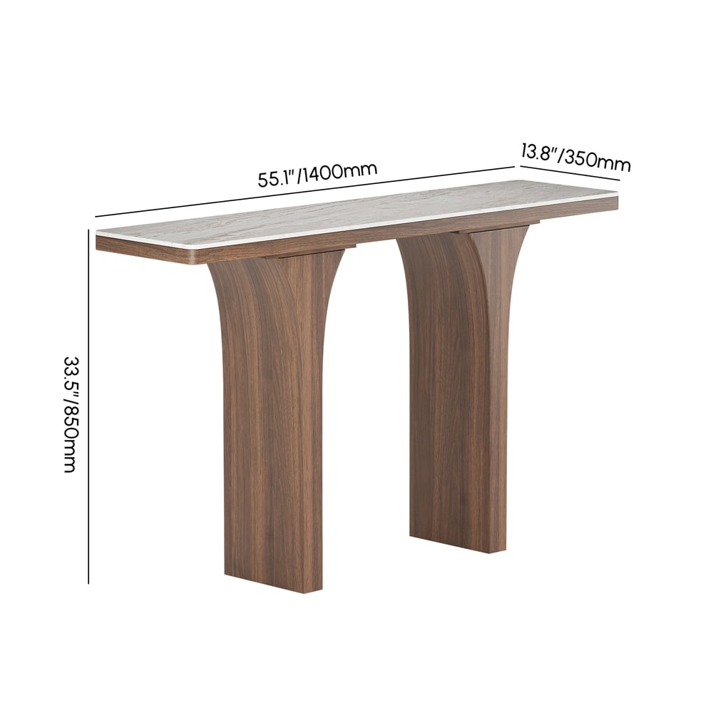 55" Sintered Stone Top Console Table weights dimensions image