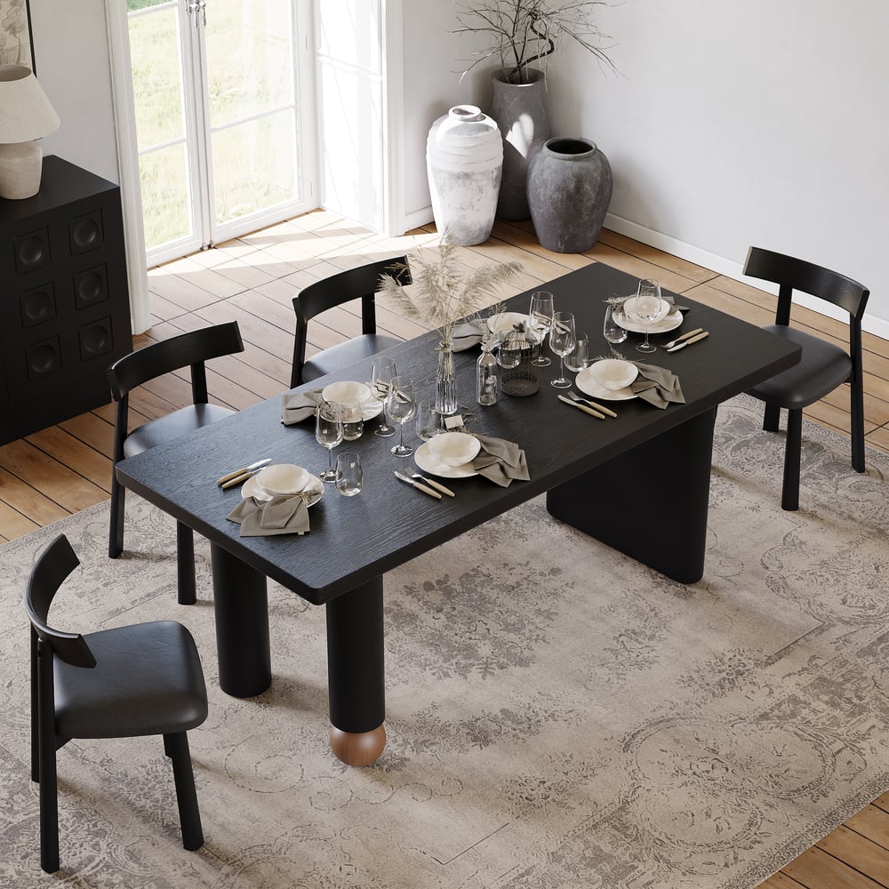 Customer Reviews for 71" Wood Rectangular Dining Table with Seats 6-8 People