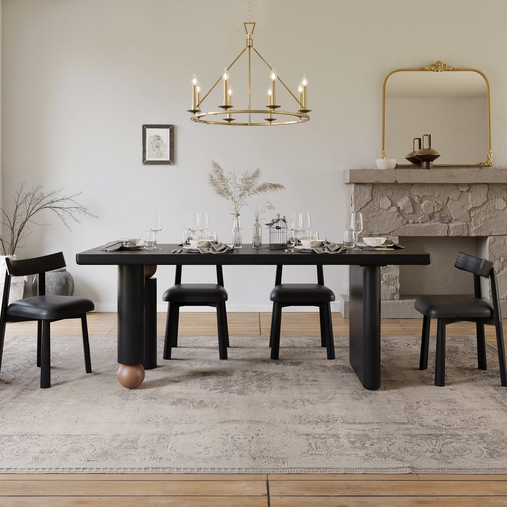 Customer Reviews for 71" Wood Rectangular Dining Table with Seats 6-8 People