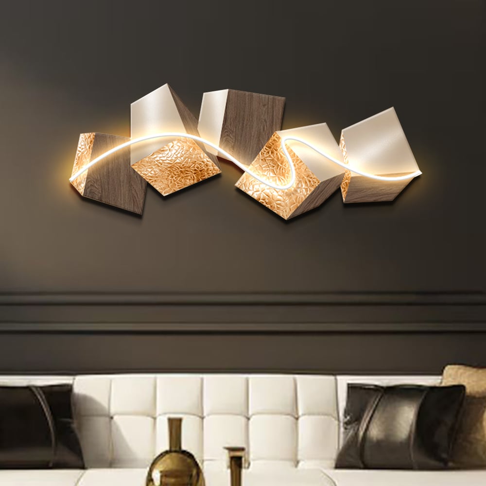 Klantrecensies voor 1000 mm LED acryl abstract geometrisch wanddecor moderne kunst woonkamer slaapkamer