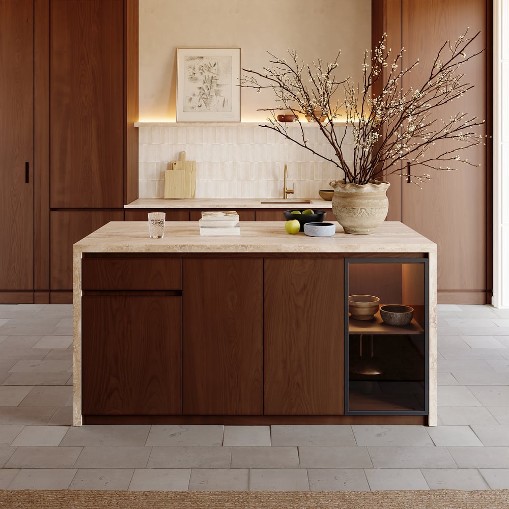 Questions and Answers for 72" Modern Waterfall Kitchen lsland with Light & Storage