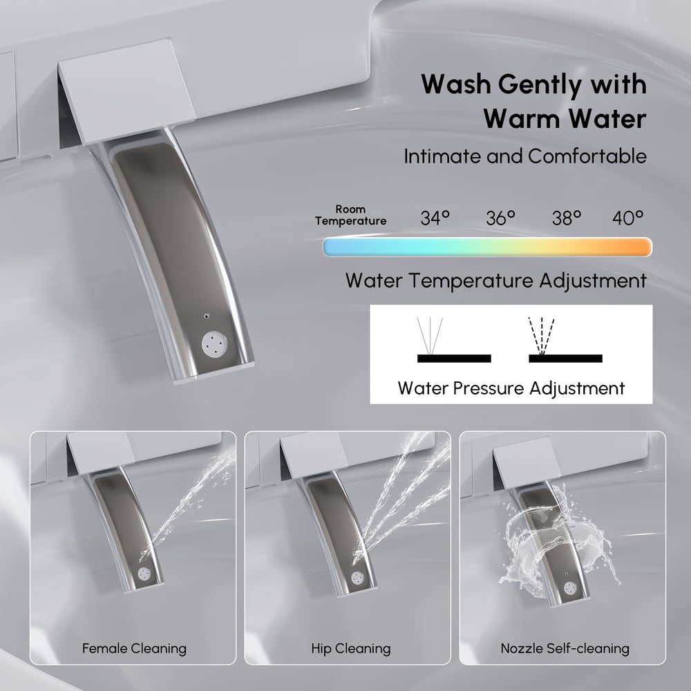 Questions and Answers for Intelligent Wall-mounted Shower Toilet with Full Function and Water Saving Efficiency