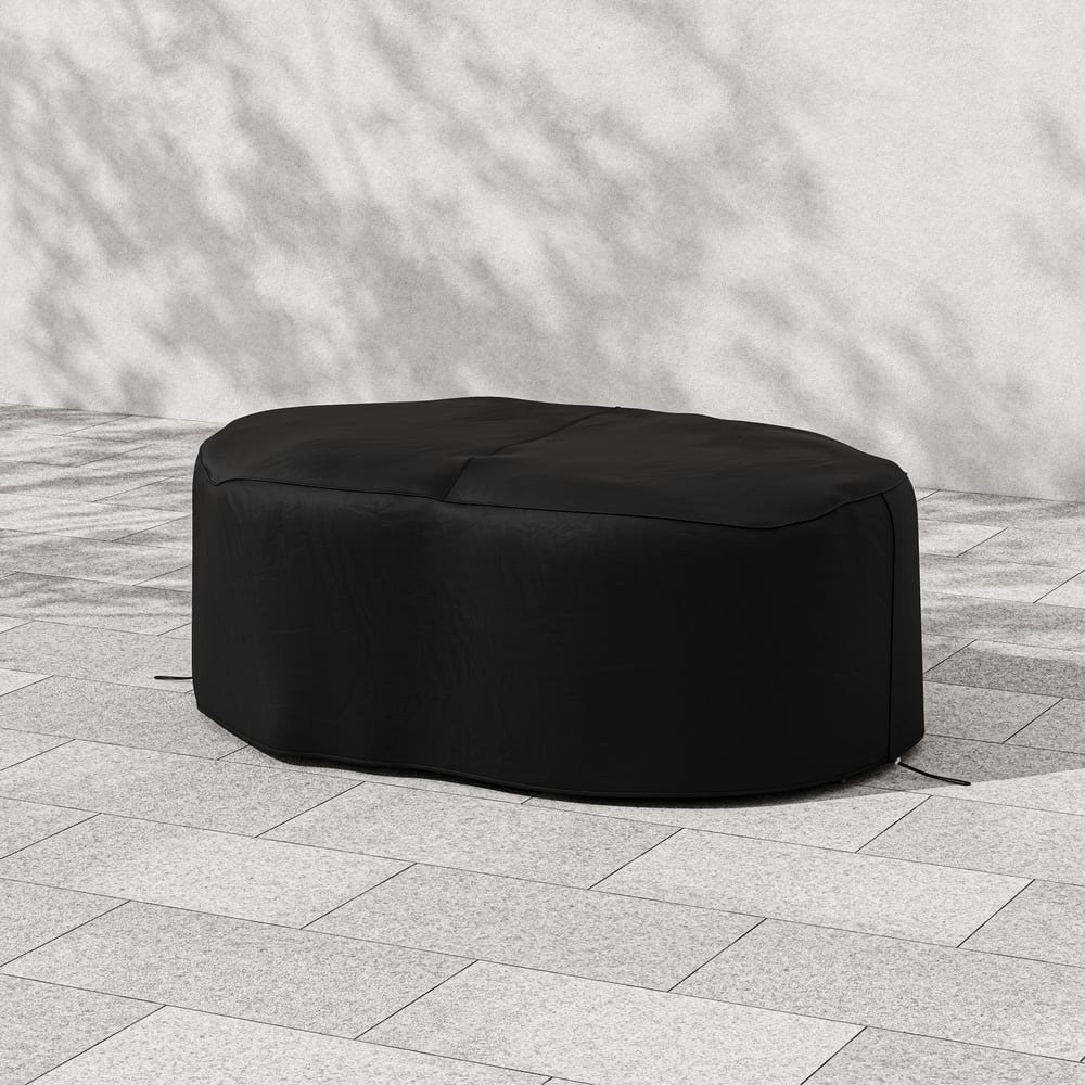 Questions et Réponses pour Ensemble de table à manger de jardin résistant aux intempéries, housses de protection en toile 600D denier