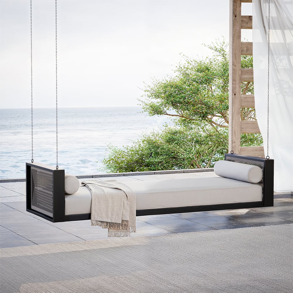 Avaliações de clientes sobre Espreguiçadeira giratória de jardim ao ar livre com almofada