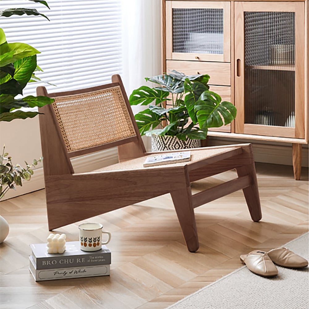 Customer Reviews for Walnut Rattan Ash Wood Lounge Accent Chair