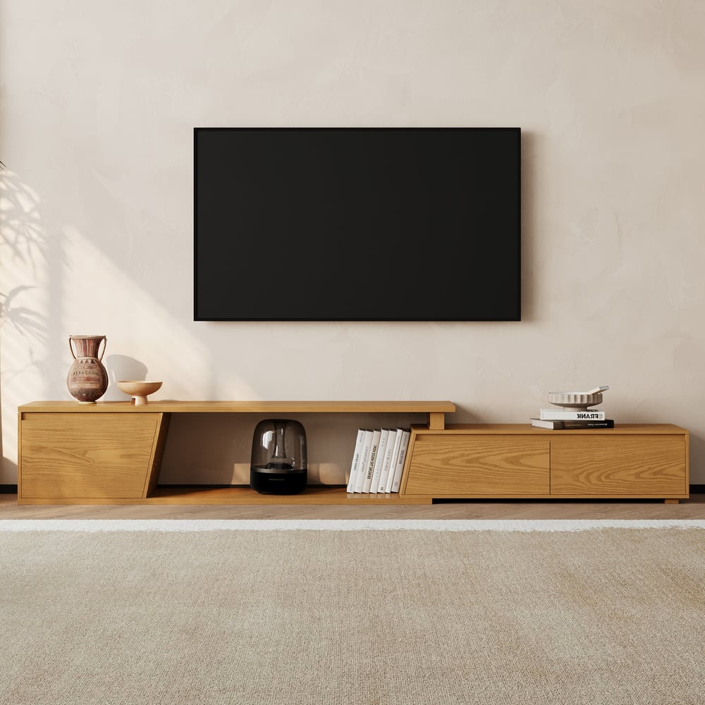 Customer Reviews for Fero Natural Extendable TV Stand with 3 Drawers(180cm-280cm)